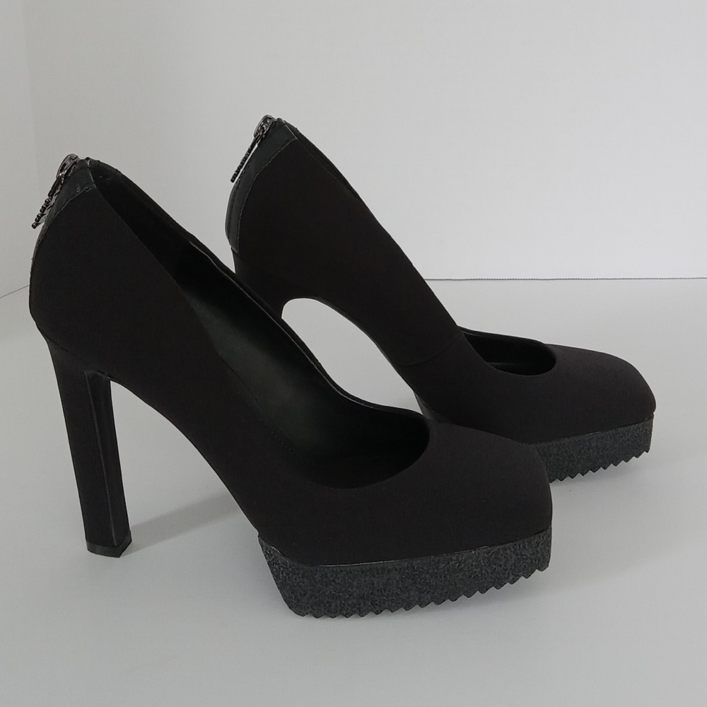 DKNY Black Zayn Square Toe Stiletto Heeled Pump Women's Size 6.5